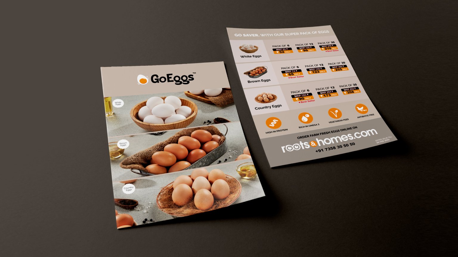 Go Eggs Flyer Design